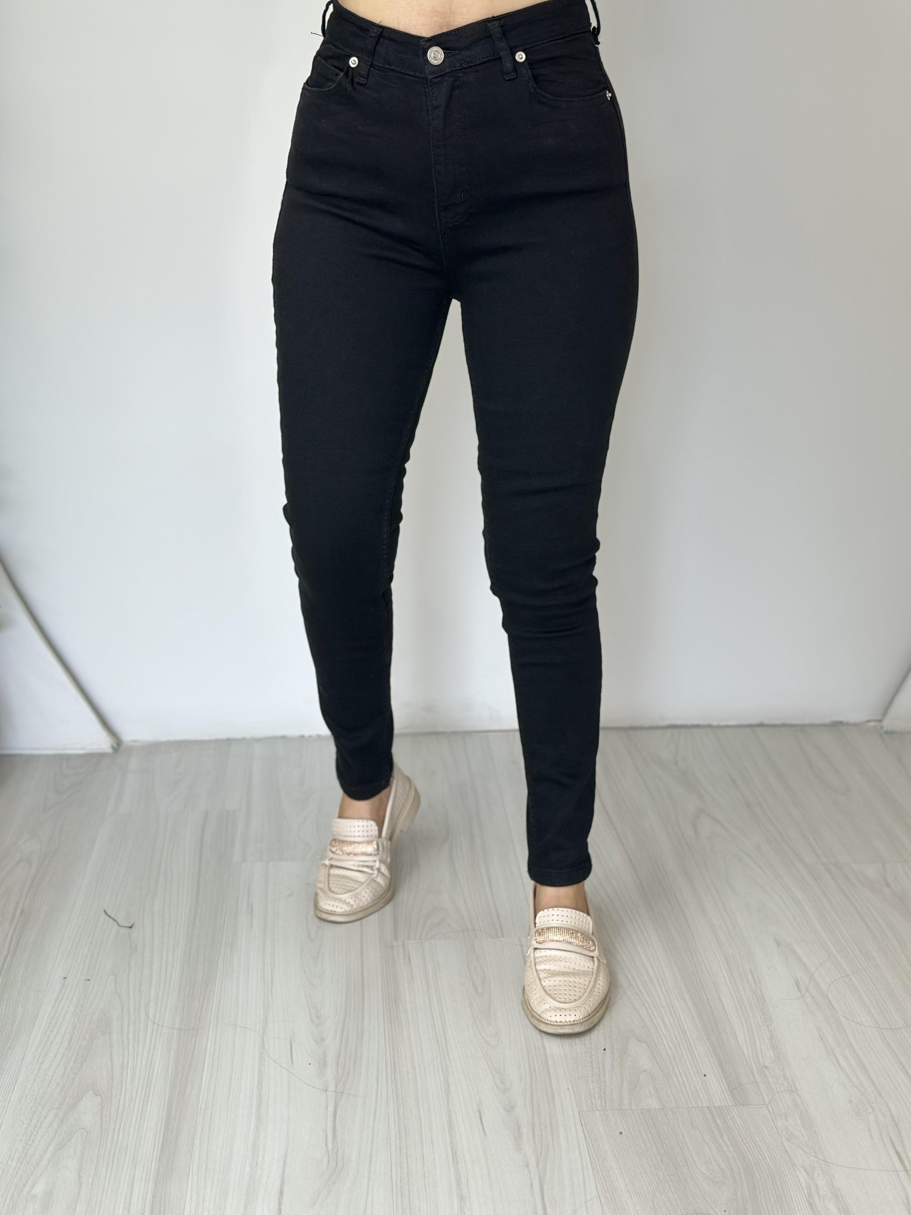 Will Siyah Yüksek Bel Orjinal Skinny Jean A118