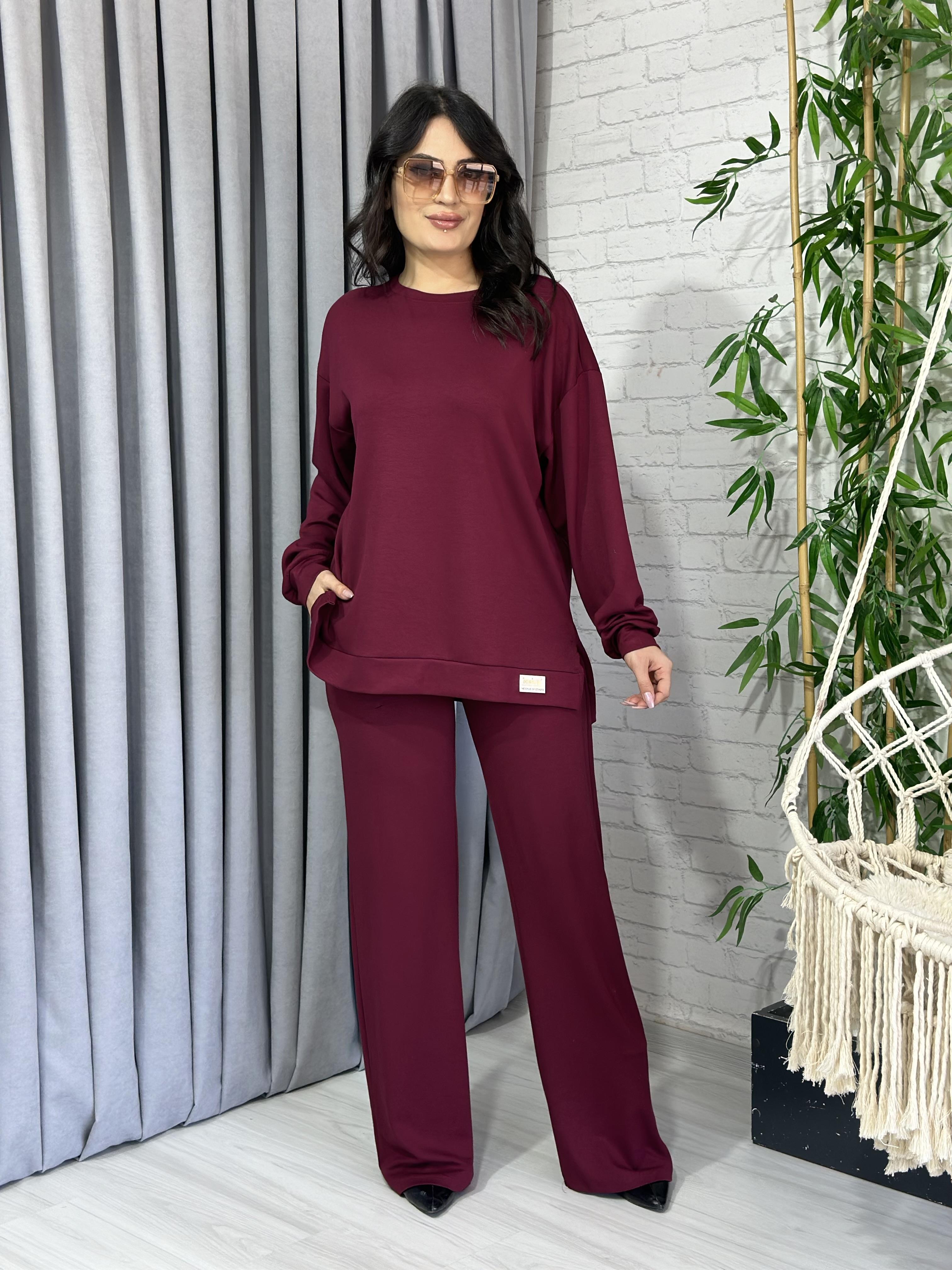 Bordo Armalı Oysho Modal Kumaş Alt Üst İkili Takım