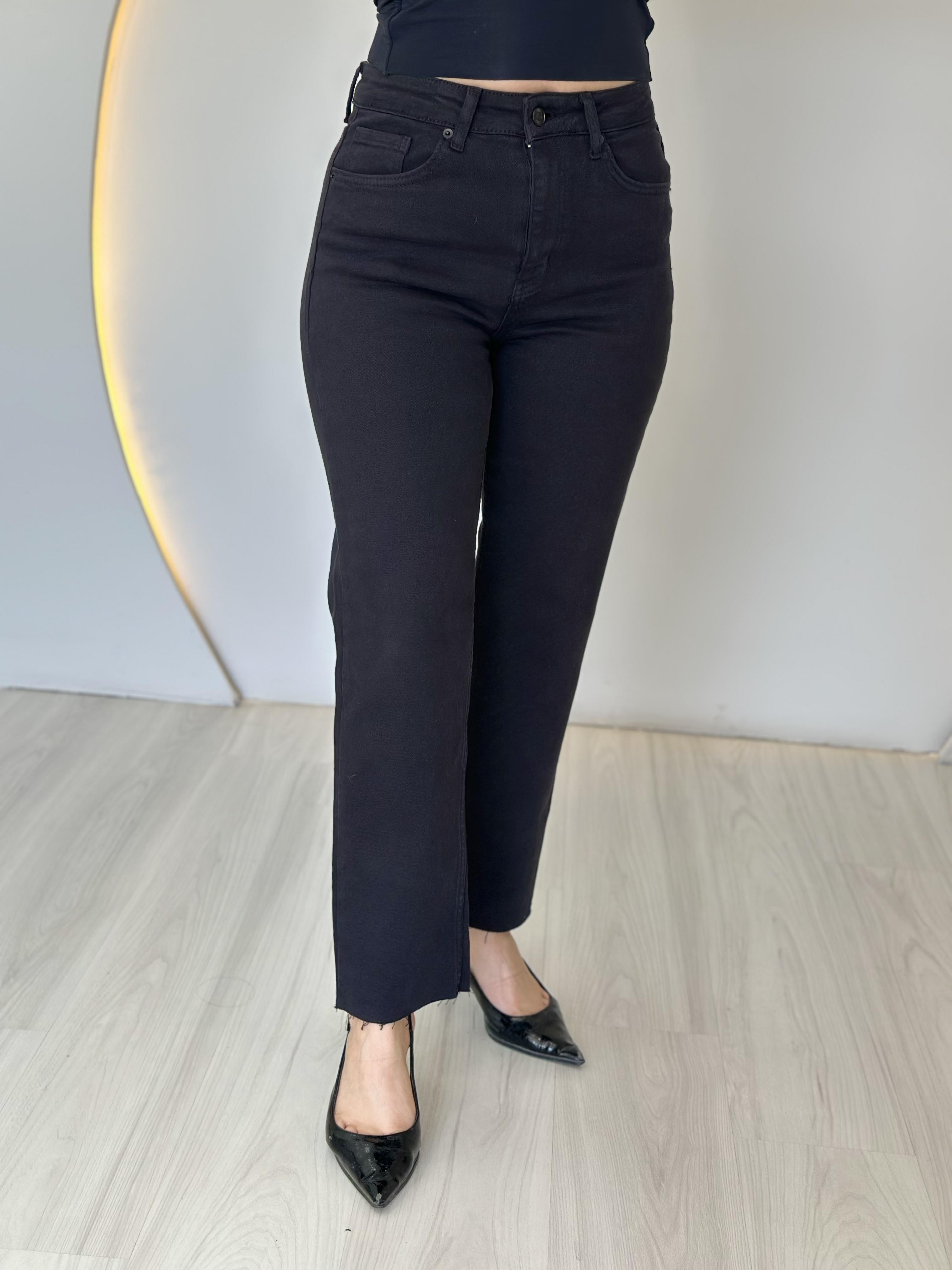 Joey Füme Yüksek Bel Orijinal Kesik Paça Fit Mom Jean D012