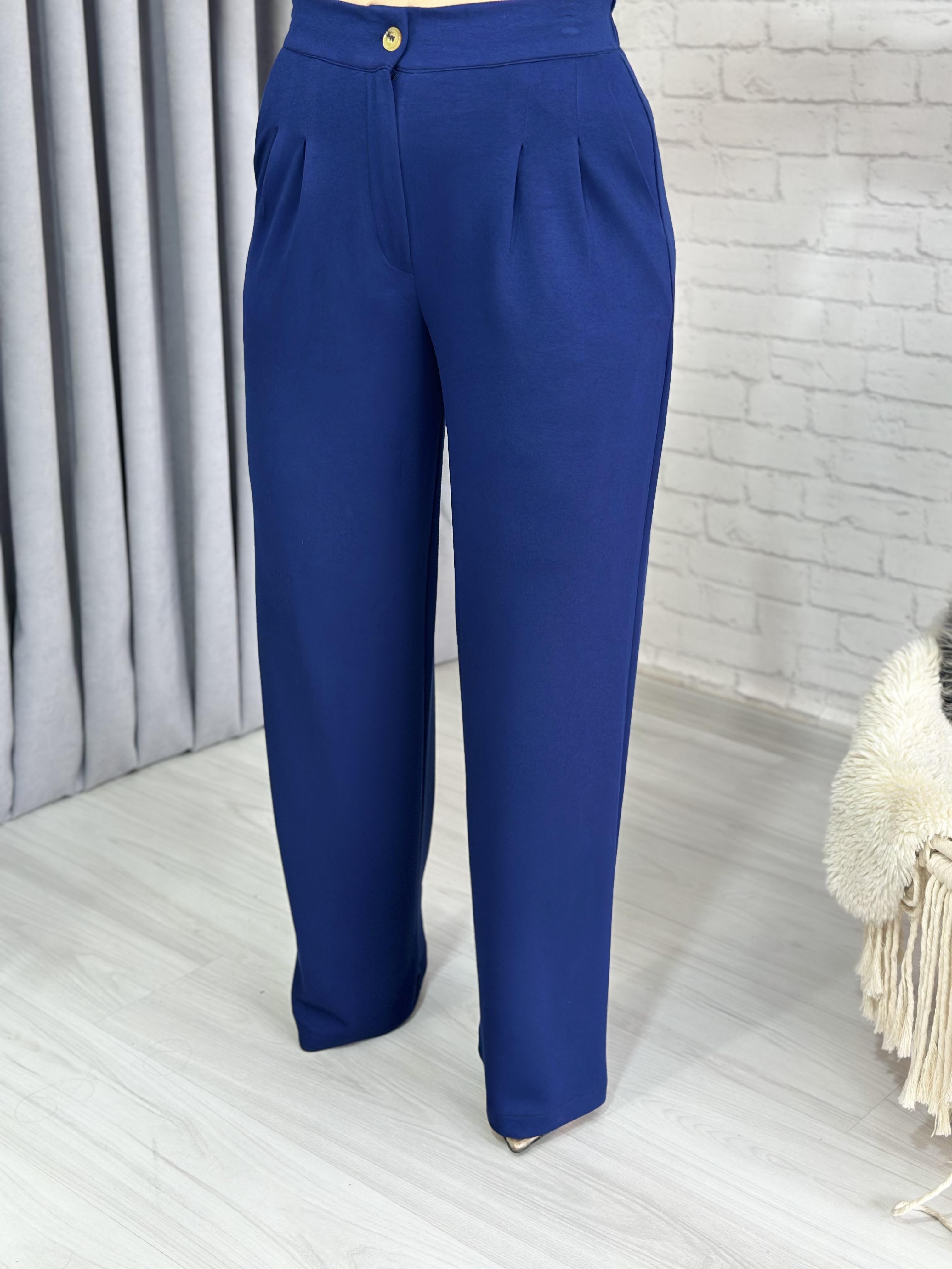 Lacivert Oysho Dokuma Modal Beli Lastikli Palazzo Pantolon A764