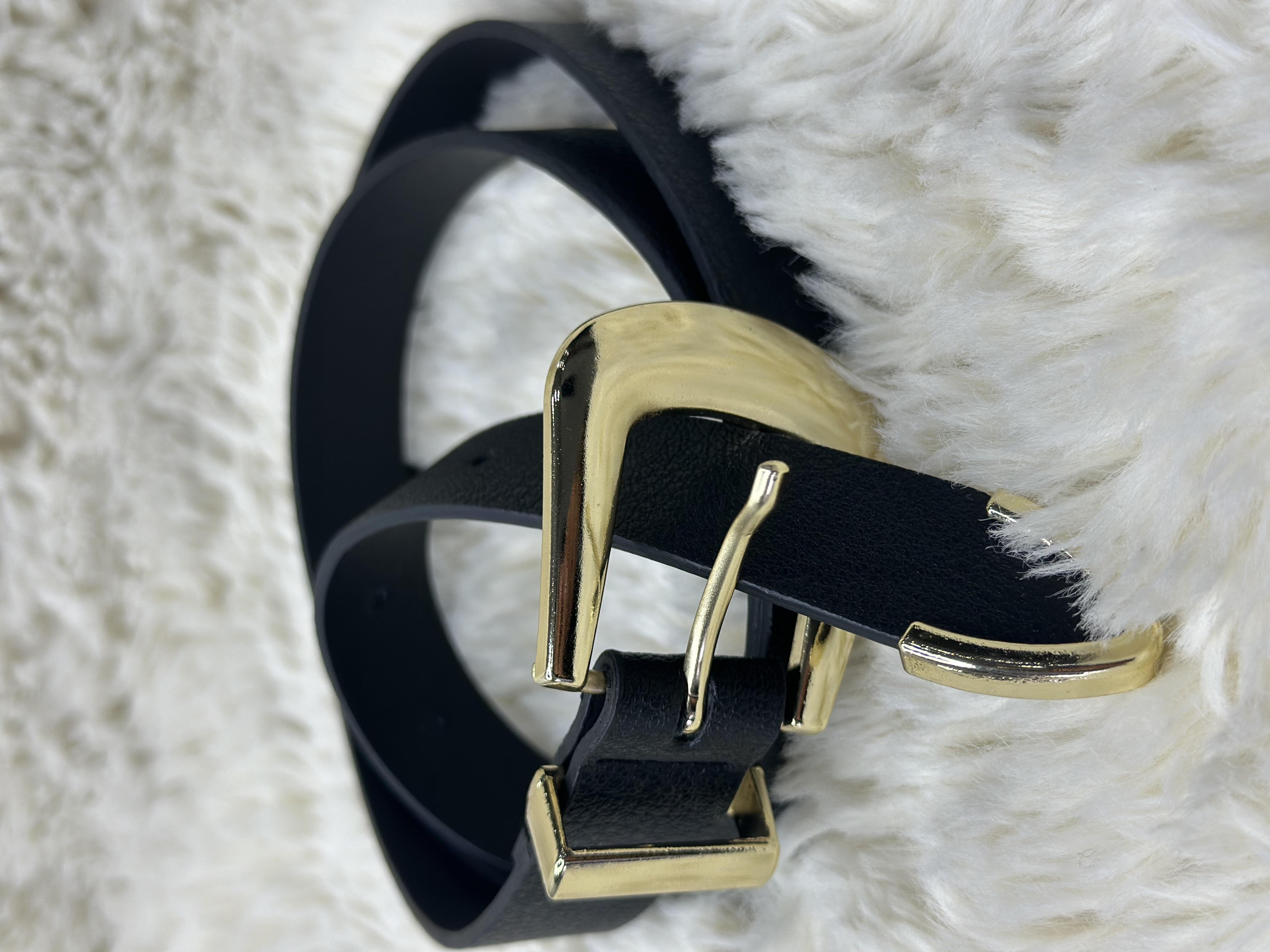 Siyah Gold Tokalı Bel Ve Pantolon Kemeri
