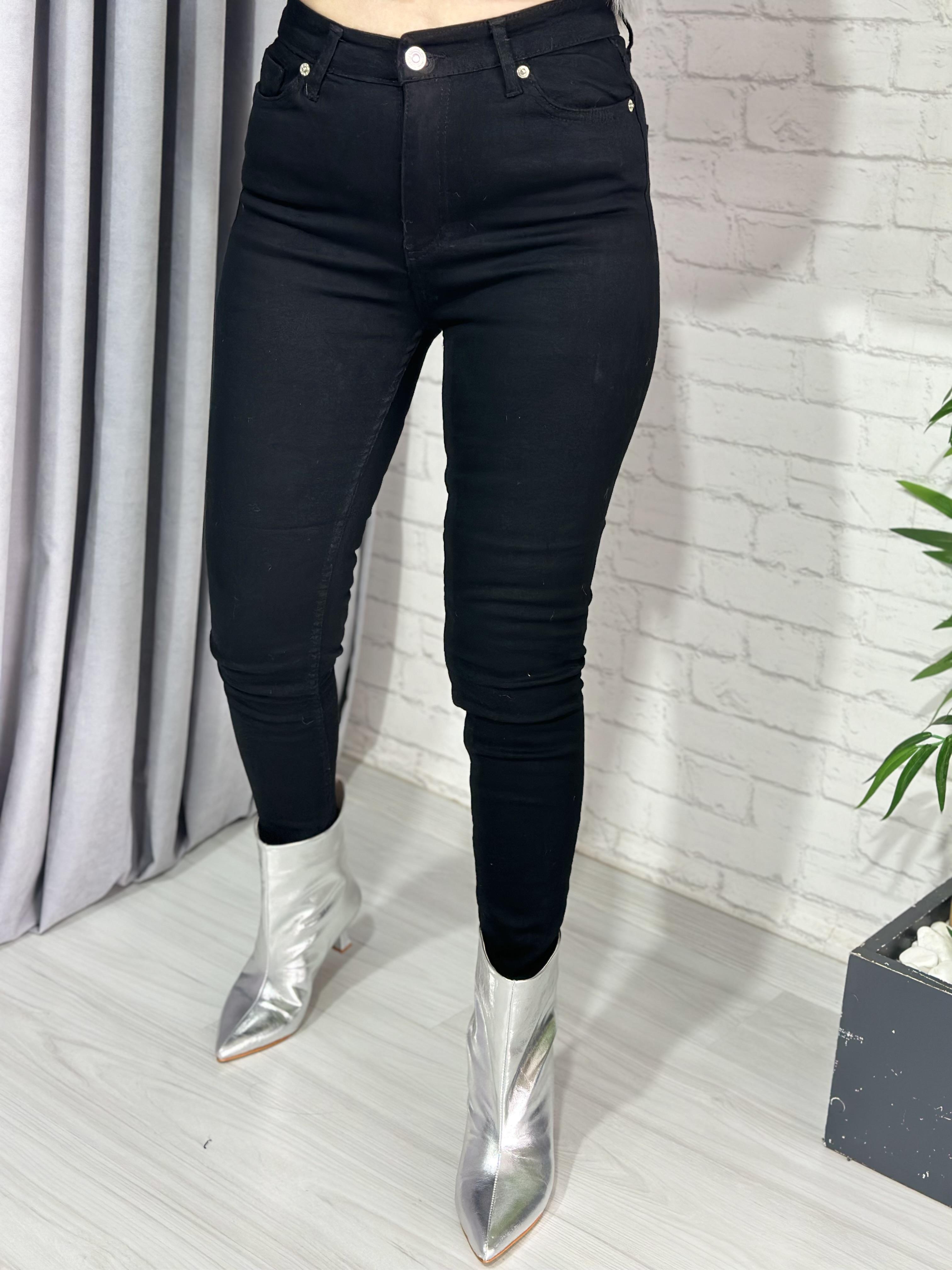Siyah Yüksek Bel Orjinal  Skinny Jean