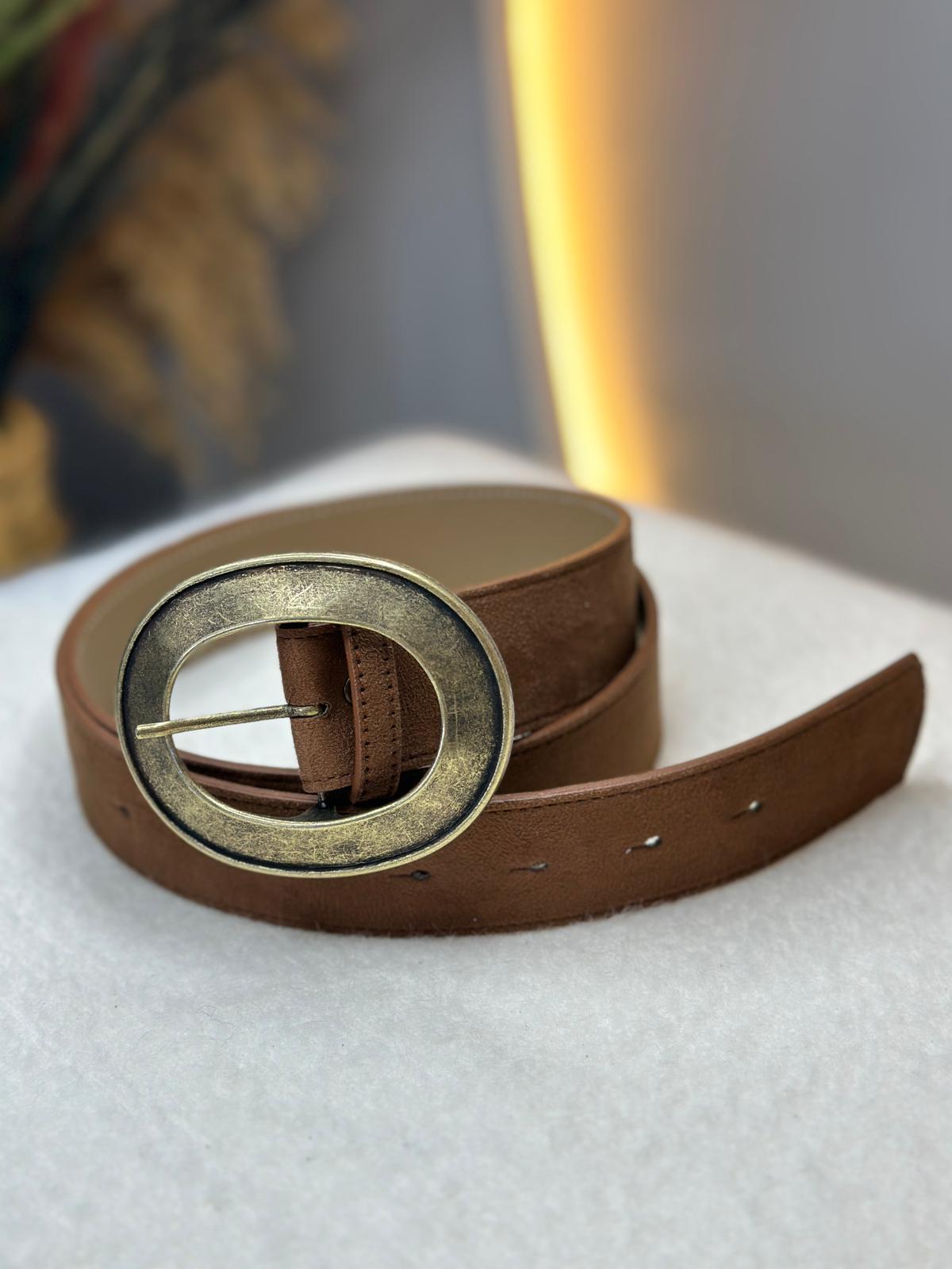 Taba Eskitme Tokalı Süet Kemer C7676