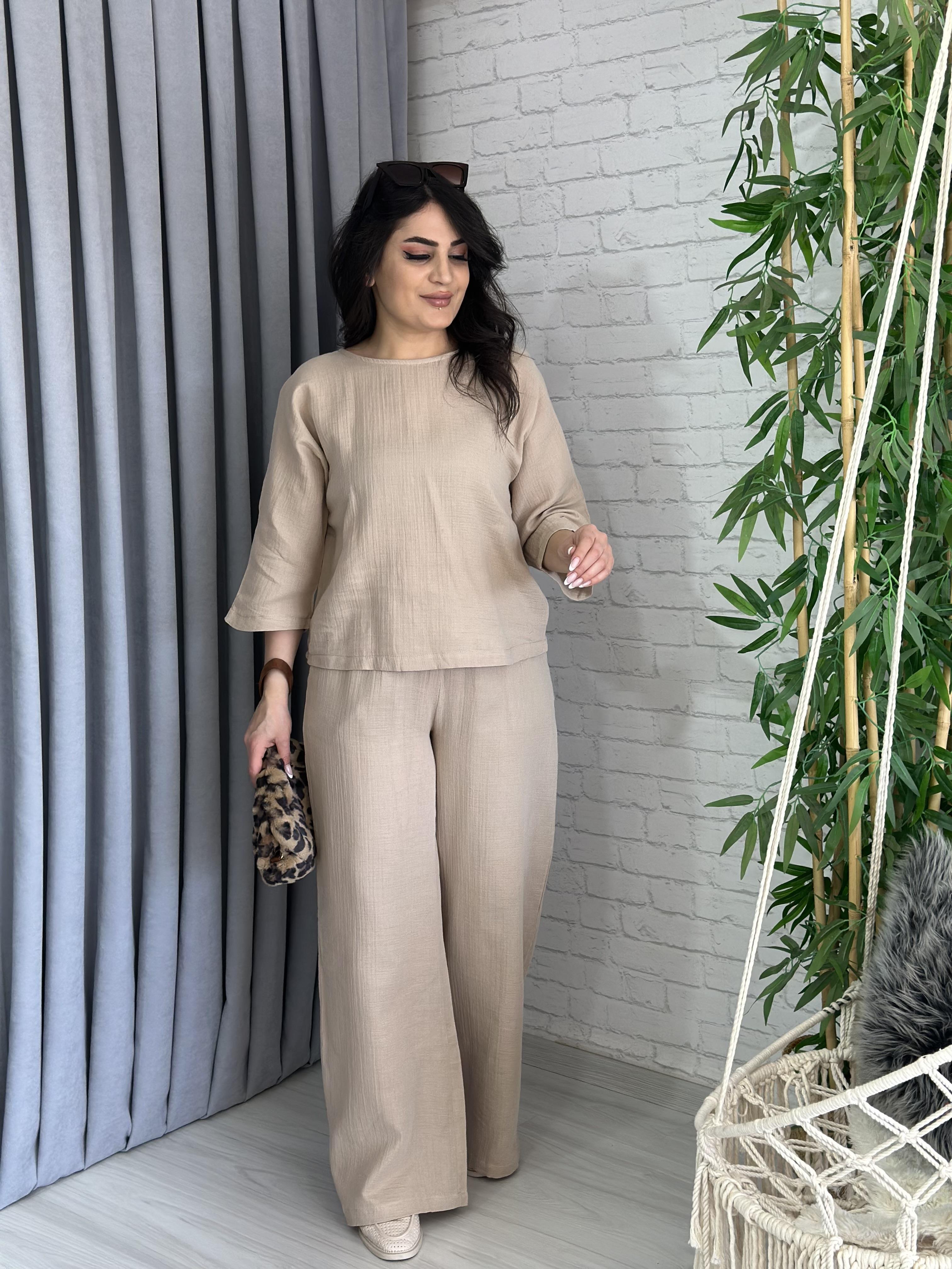 Vizon İkili Keten Takım