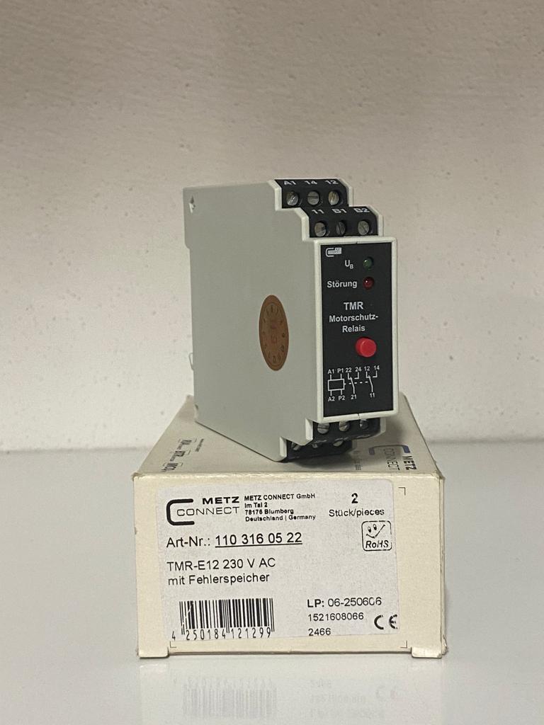 BTR TMR E12 230V AC RESETLİ TERMİSTÖR RÖLESİ