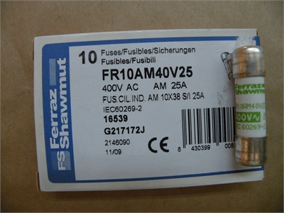 *10 ADET FİYATIDIR* Genel Sigorta 400V CP 10X38 AM 25A S/I FS