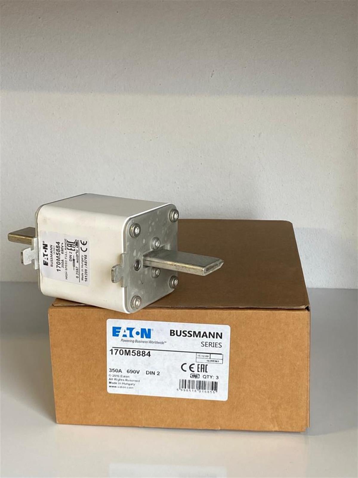 Eaton Bussmann170M5884 FUSE 350A 690V DIN 2 GR  Bussmann170M5884 FUSE 350A 690V DIN 2 GR  Bussmann
