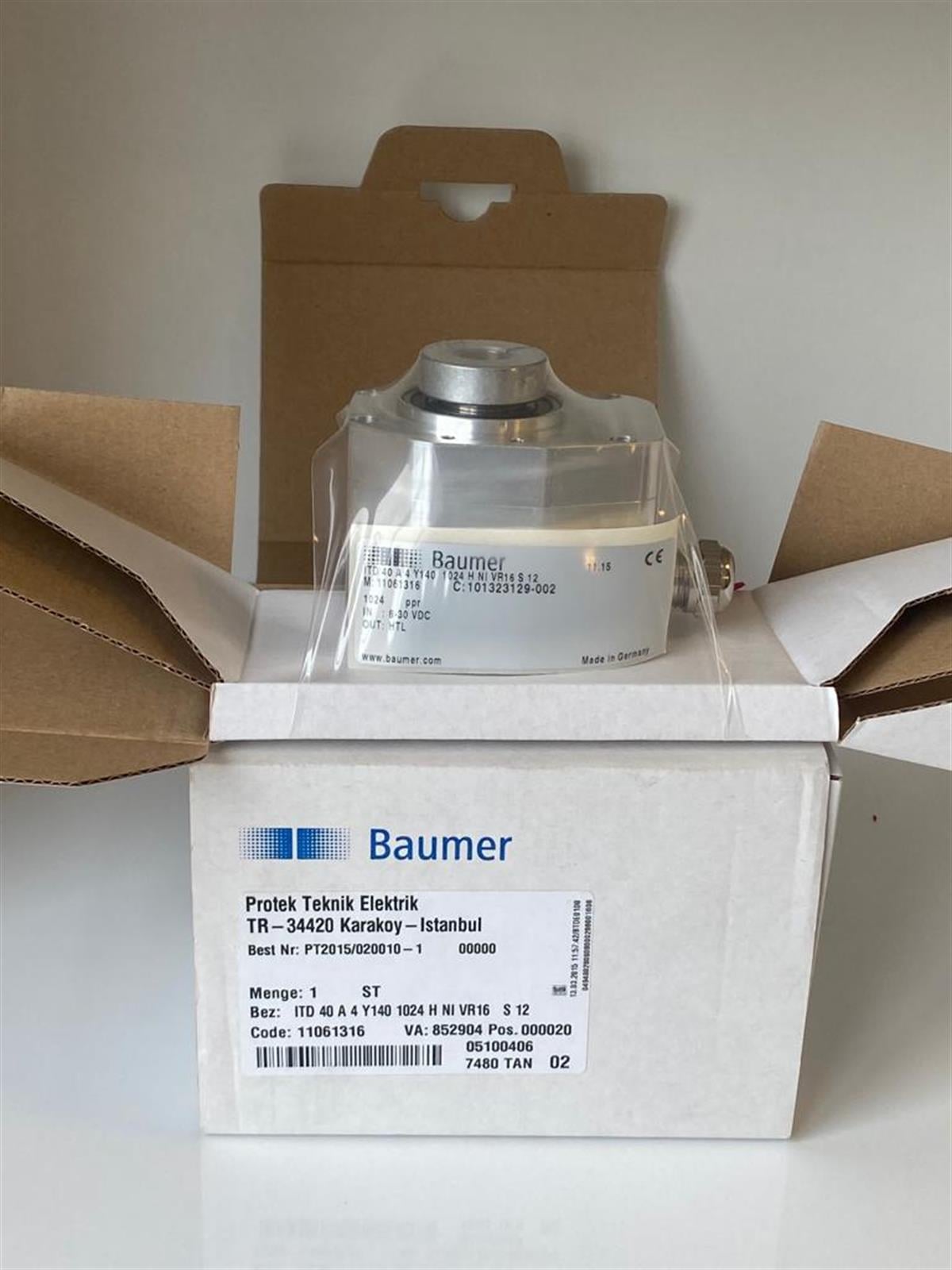 ITD 40 A4 Y140 1024 HNI VR16 S12 BAUMER ENCODER