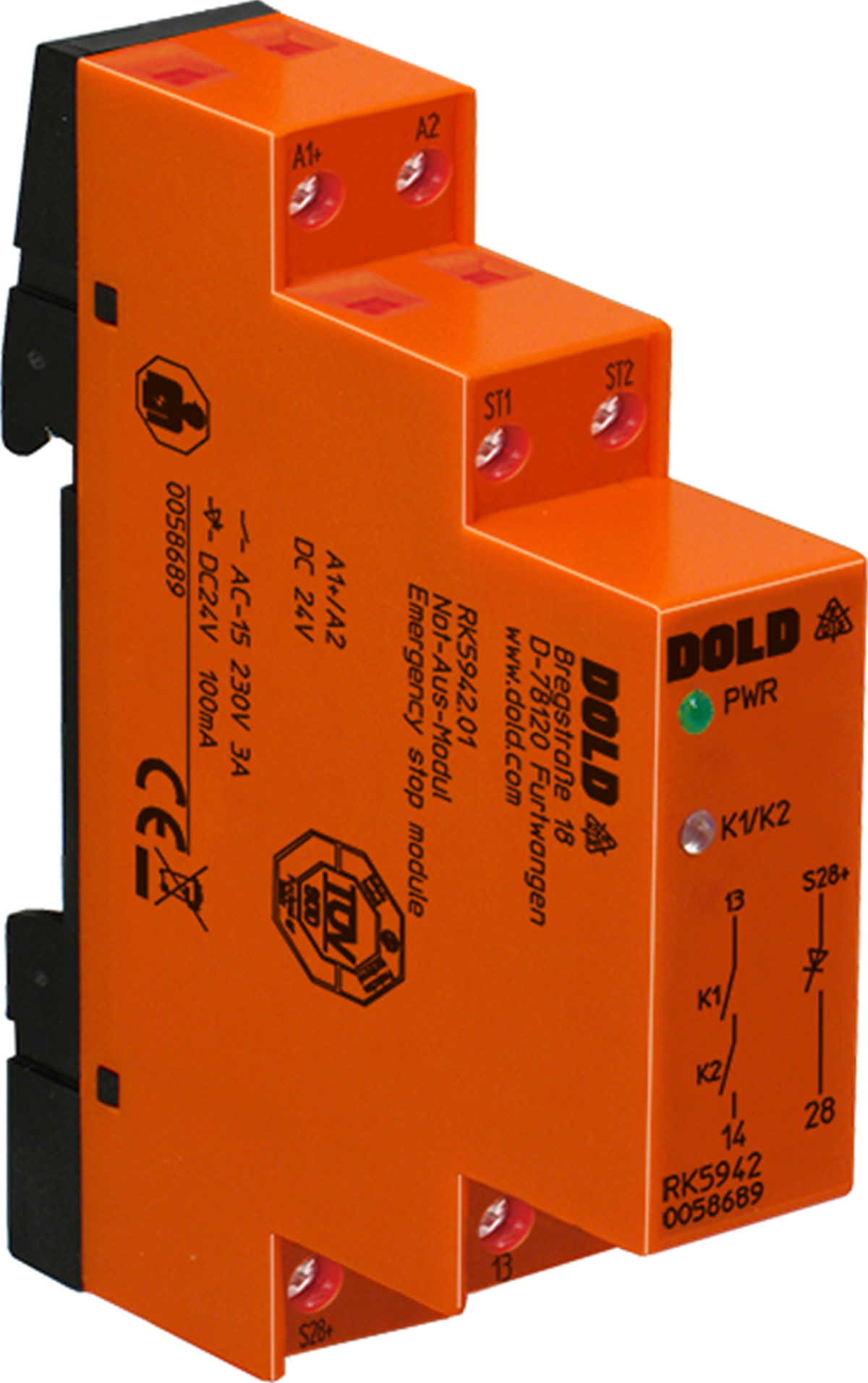 RK 5942.01 DC 24 V ULTRA MİNİ ACİL STOP RÖLESİ DOLD