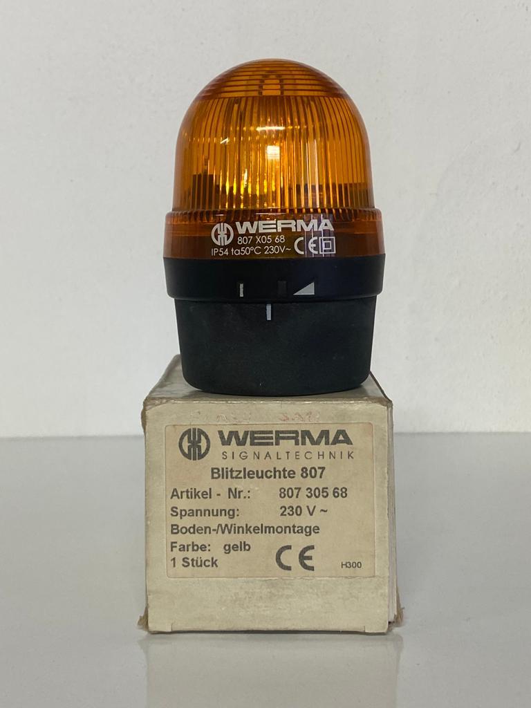 WERMA 230V FLAŞ IŞIĞI SARI