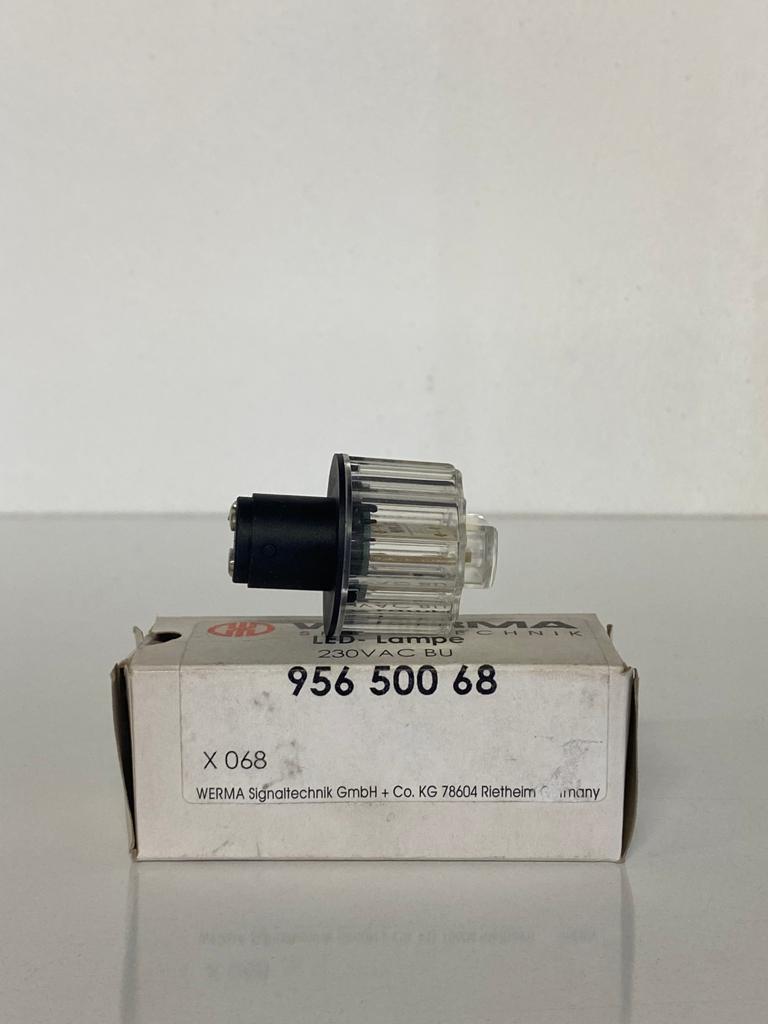 WERMA B15d 230V LED LAMBA MAVİ