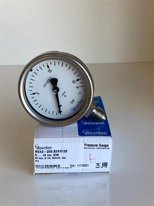 MEX3-D20.B24/0133 Paslanmaz Çelik Manometre BOURDON
