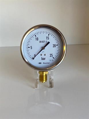 MIT5-D30.B26 Paslanmaz Çelik Manometre BOURDON 