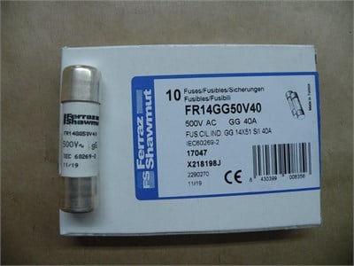 *10 ADET FİYATIDIR* Genel Sigorta 500V CP 14X51 GG 40A S/I FS