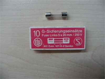 *10 ADET FİYATIDIR* Cam Sigorta 250V 5X20 125mA / 30 Adet Stok