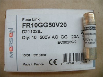 *10 ADET FİYATIDIR* Genel Sigorta 500V CP 10X38 GG 20A S/I FS