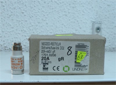 *10 ADET FİYATIDIR* Neozed Sigorta D02 20A 440V