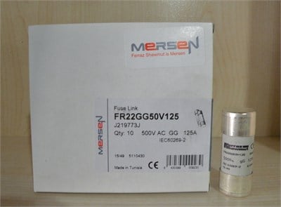 *10 ADET FİYATIDIR* Genel Sigorta 500V CP 22X58 GG 125A S/I 