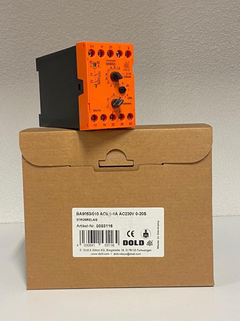 BA9053/010 AC0 1-1A AC230V 0-20S DOLD CURRENT RELAY