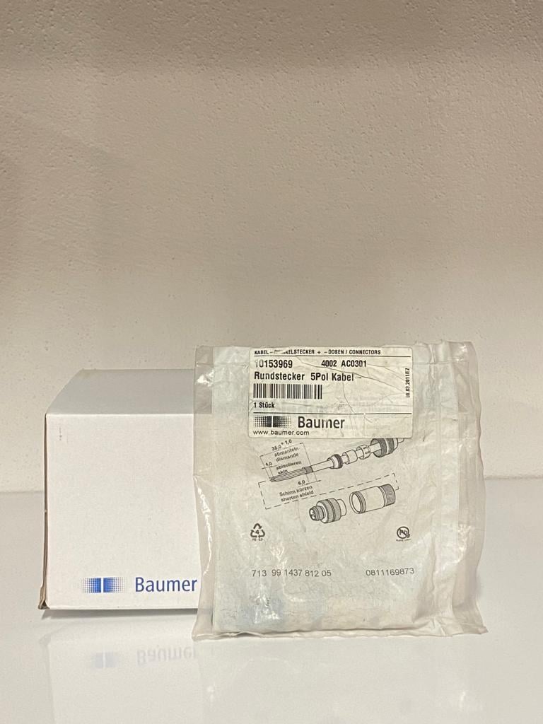 BAUMER KONNEKTÖR ERKEK 5 PİN