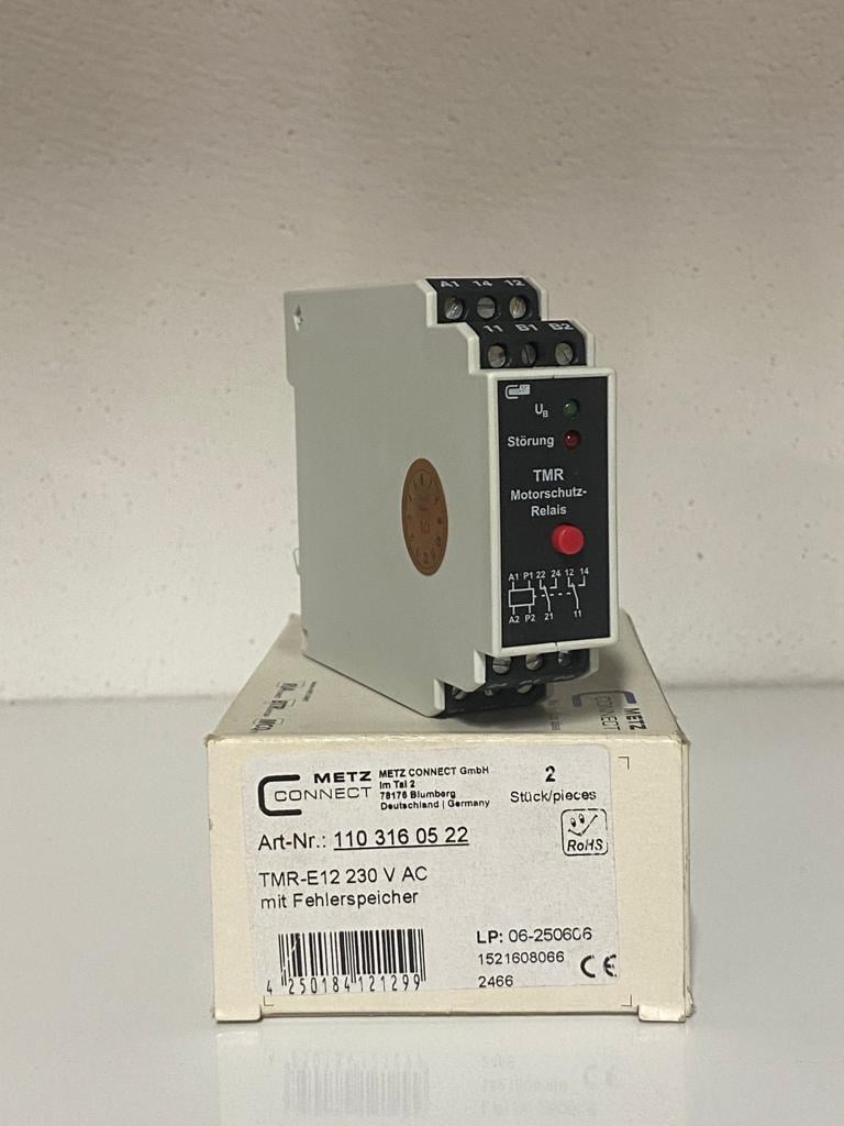 Metz Connect BTR TMR E12 230V AC RESETLİ TERMİSTÖR RÖLESİ