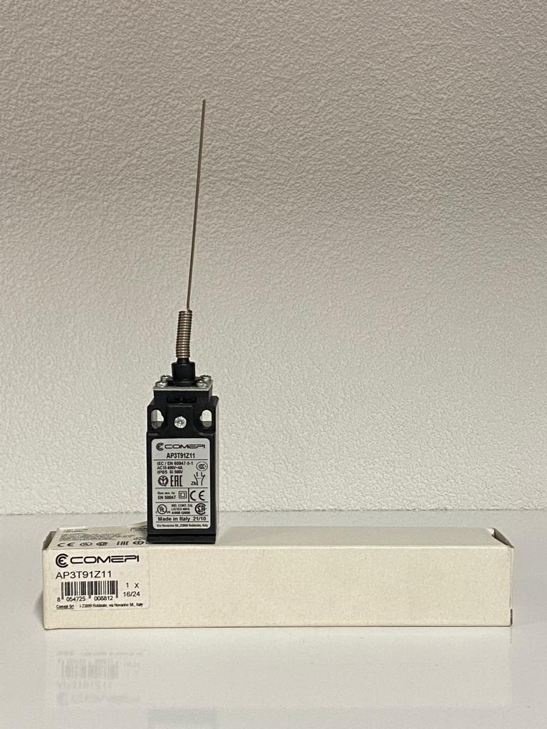 COMEPI PLASTİK GÖVDE LİMİT SWİTCH 30mm Çok yönlü telli çelik spiral 1NA 1NK kontak düzeni IP65