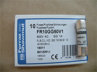 *10 ADET FİYATIDIR* Genel Sigorta 500V CP 10X38 GG 1A S/I FS