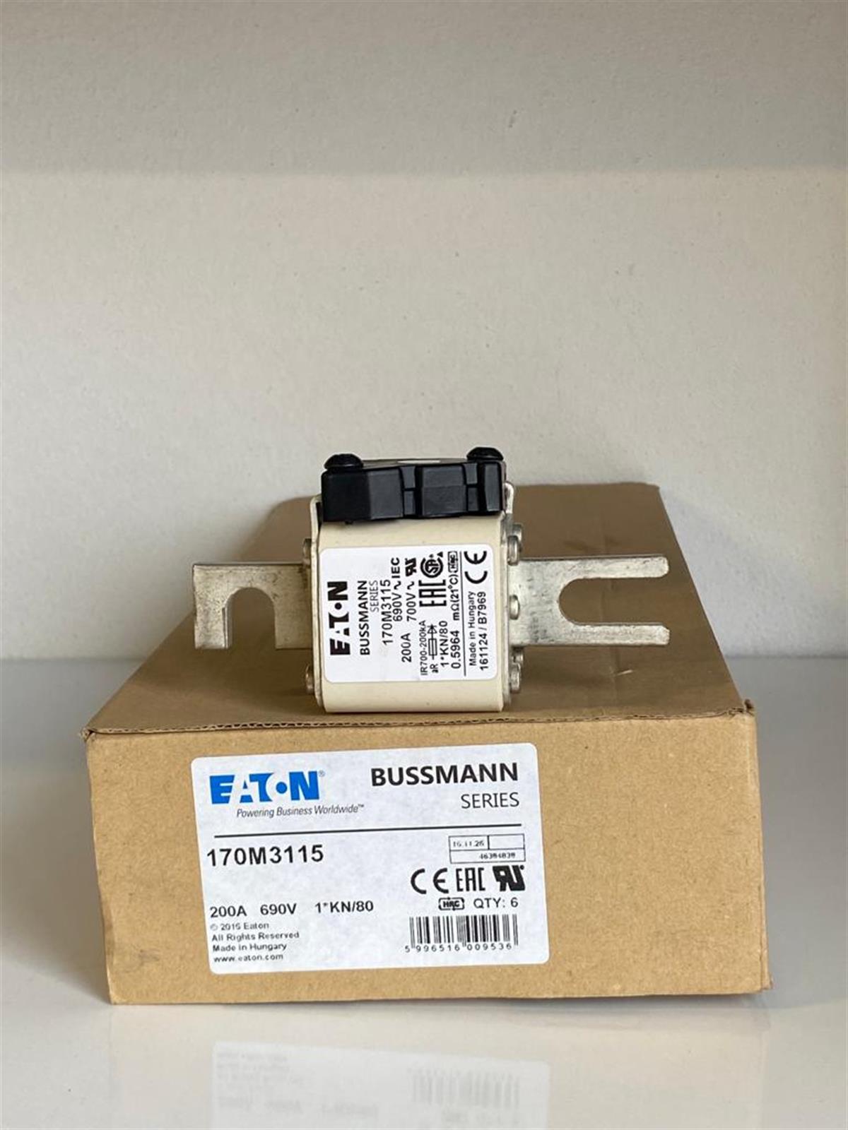 Eaton Bussmann170M3115 FUSE 200A 690V 1*KN/80 AR UC  Bussmann170M3115 FUSE 200A 690V 1*KN/80 AR UC  Bussmann