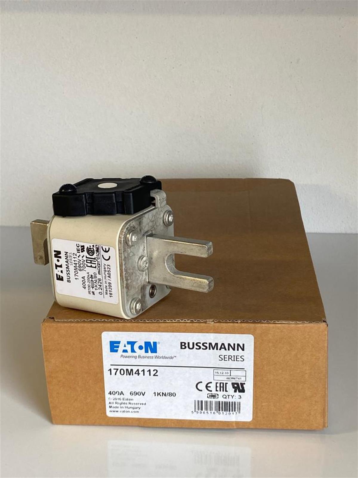 Eaton Bussmann170M4112 FUSE 400A 690V 1KN/80 AR UC  Bussmann170M4112 FUSE 400A 690V 1KN/80 AR UC  Bussmann