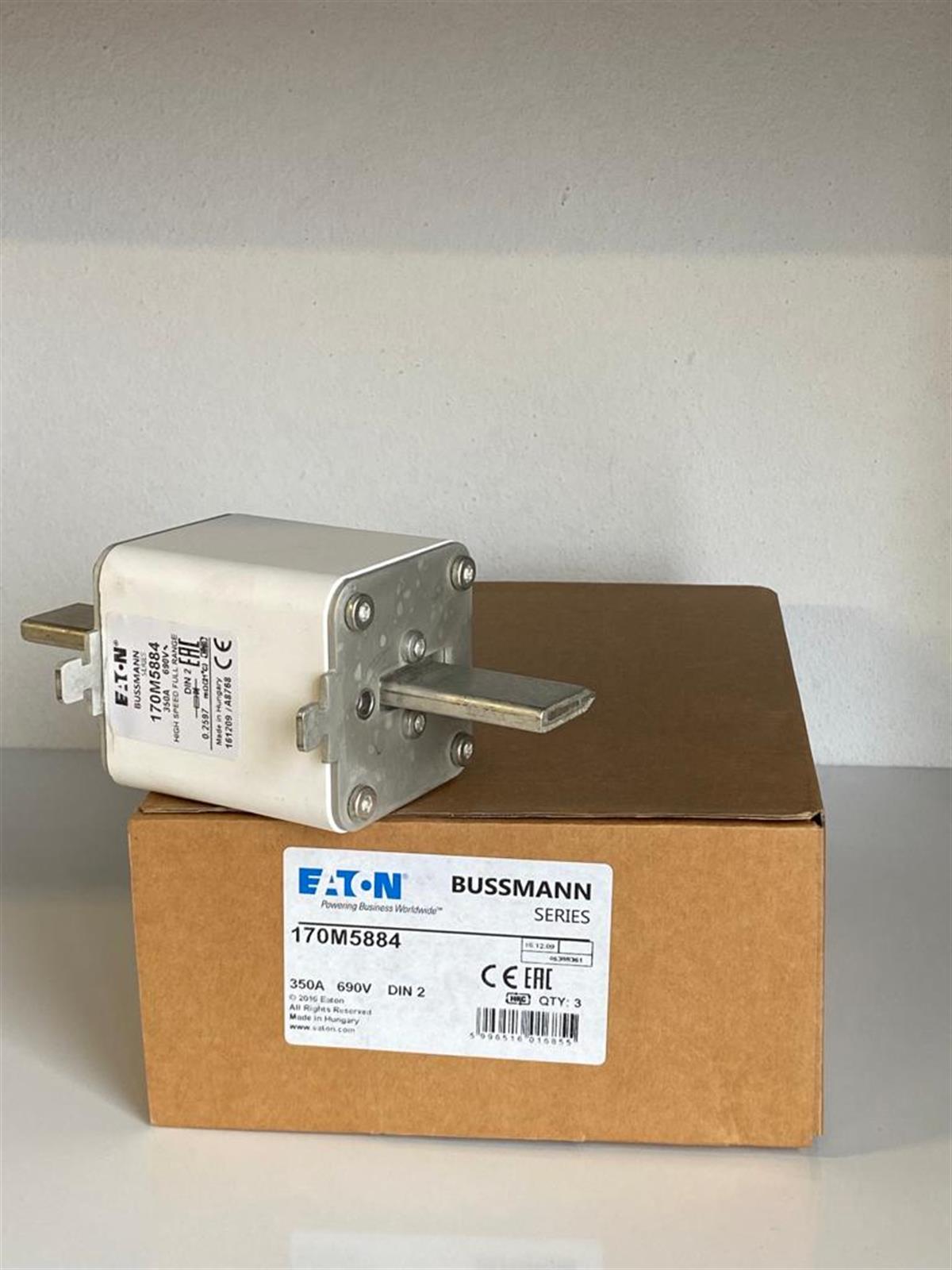 Eaton Bussmann170M5884 FUSE 350A 690V DIN 2 GR  Bussmann170M5884 FUSE 350A 690V DIN 2 GR  Bussmann
