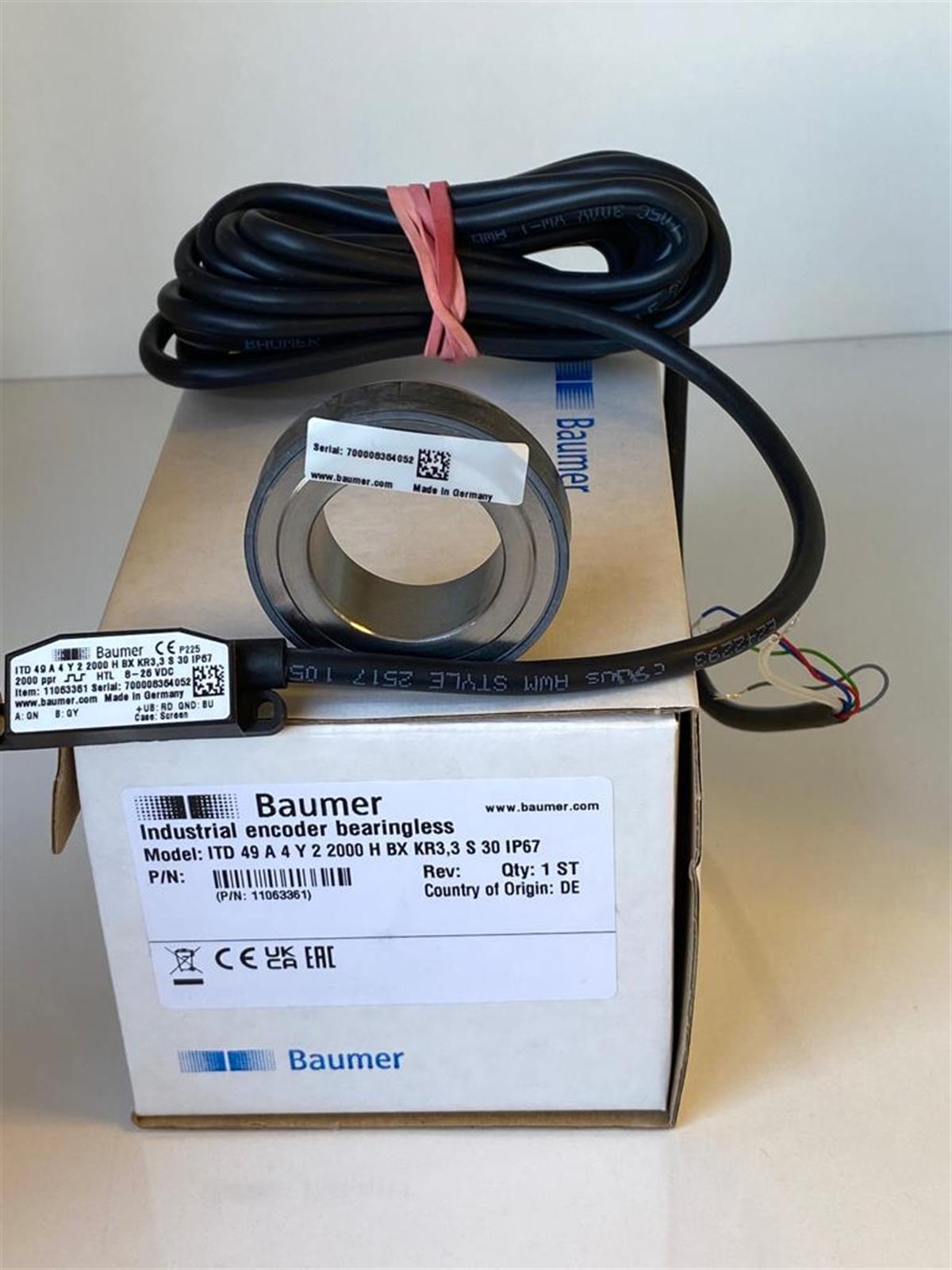 ITD 49 A4 Y2 2000 HBX KR3.3 S30 BAUMER ENCODER