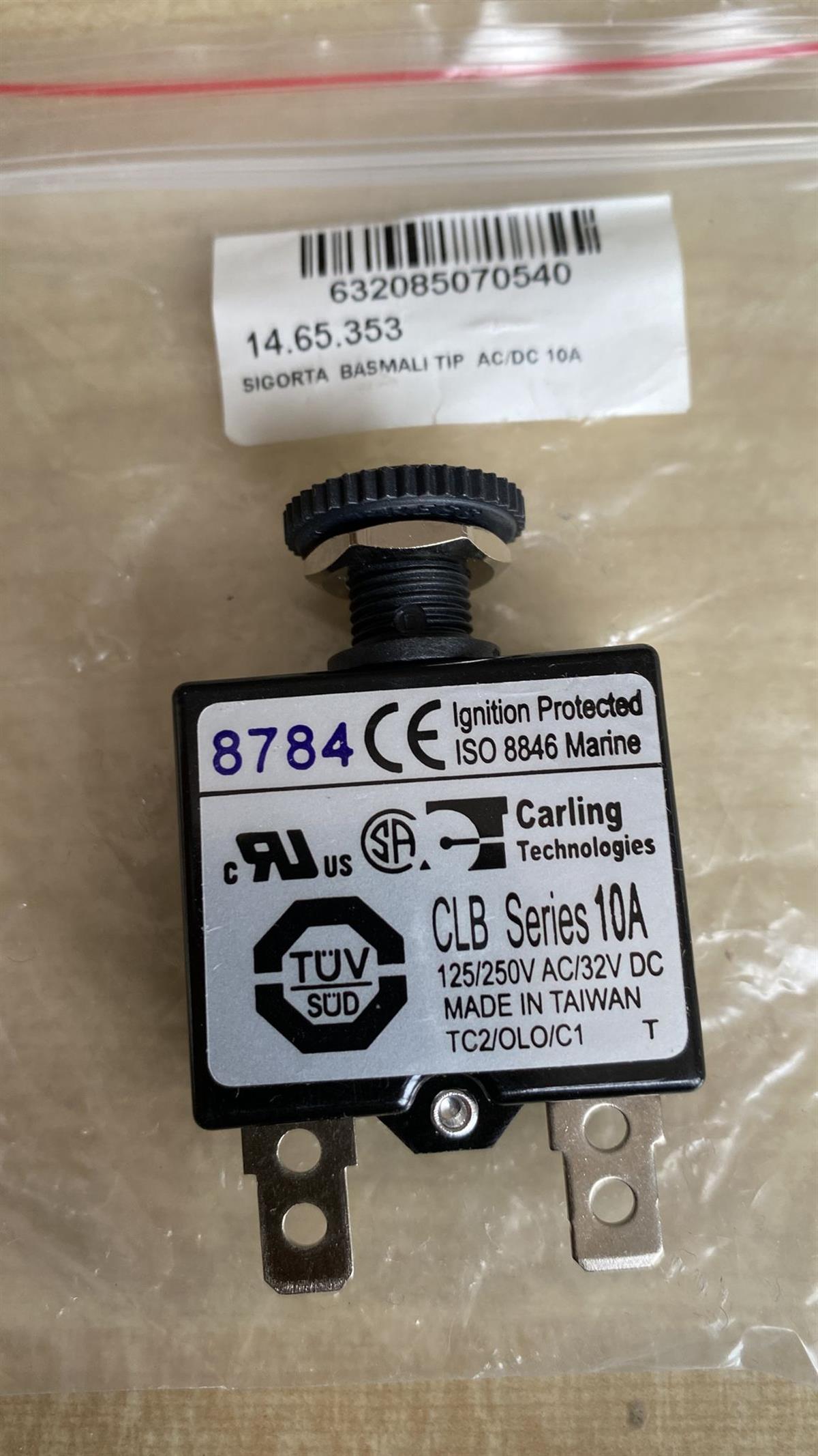 Littelfuse Carling Techonoliges8784 CLB Series Basmalı Tip AC/DC 10A Sigorta Littelfuse Carling Techonoliges8784 CLB Series Basmalı Tip AC/DC 10A Sigorta Littelfuse Carling Techonoliges