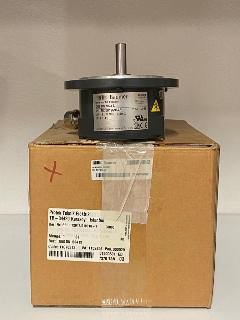 OG8 DN 1024 CI BAUMER HÜBNER ENCODER B10 SHAFT