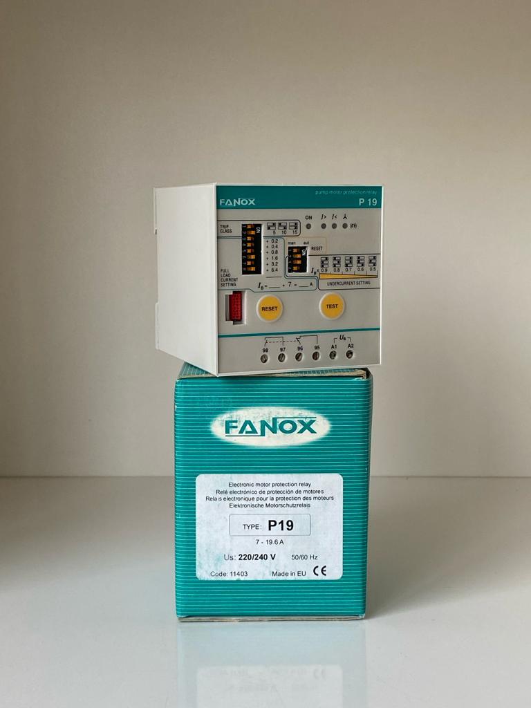 P19 FANOX 230V MOTOR KORUMA RÖLESİ