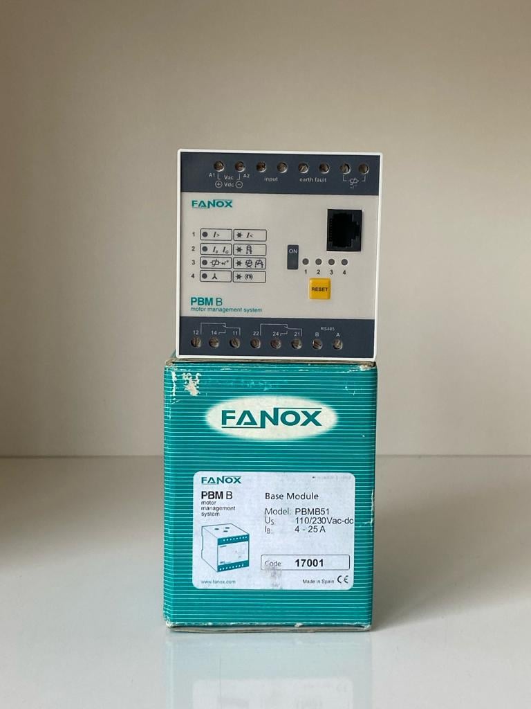 PBM51 FANOX MOTOR KORUMA 4-25A 110/230V AC/DC