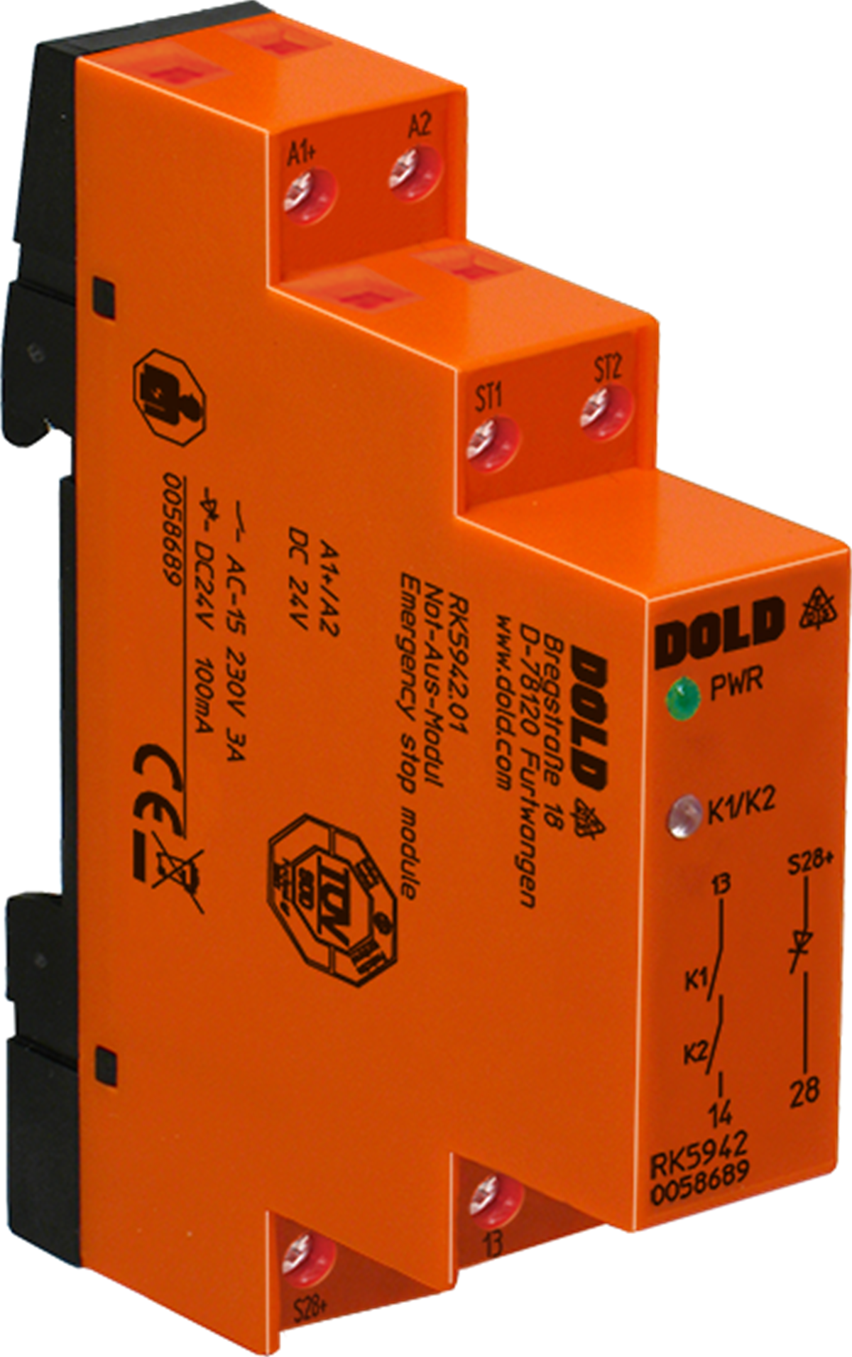 RK 5942.01 DC 24 V ULTRA MİNİ ACİL STOP RÖLESİ DOLD