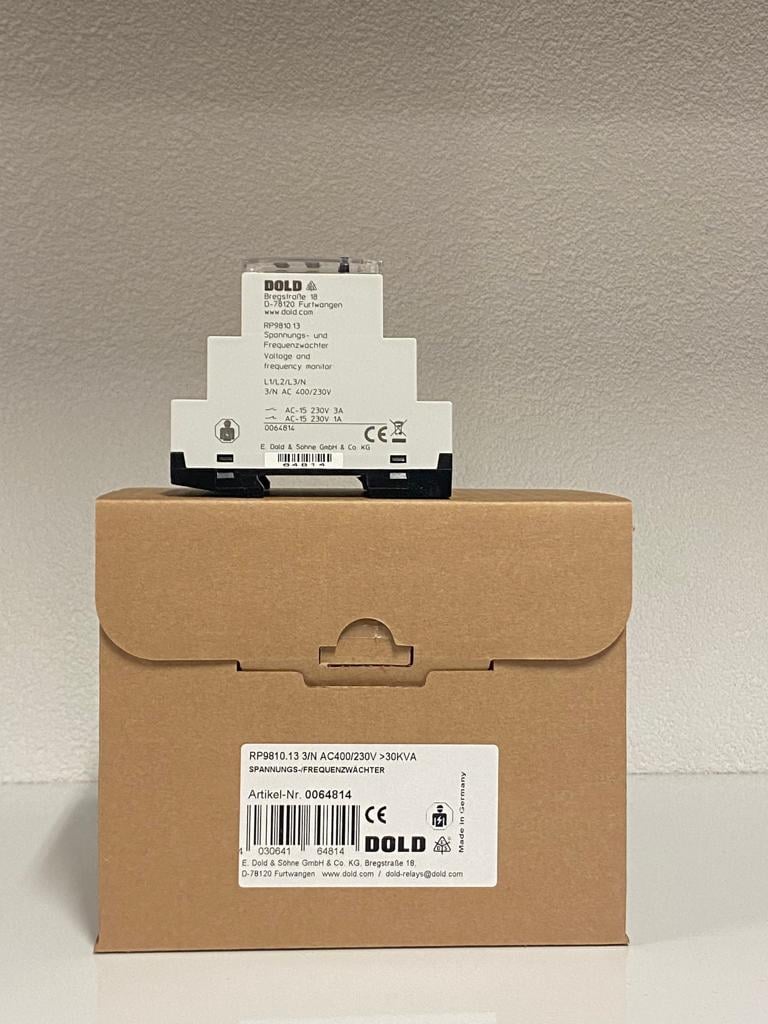 RP 9810.13 3/N AC 400/230V   VDE-AR-N 4105:2011-08 STANDARDI İÇİN GES FREKANS VE GERİLİM KONTROL RÖLESİ DOLD