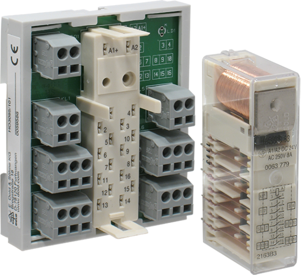 SOCKET+FREEWEELING DIODE+LED DOLD