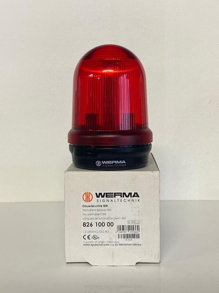 WERMA 12-240V  İKAZ LAMBASI KIRMIZI