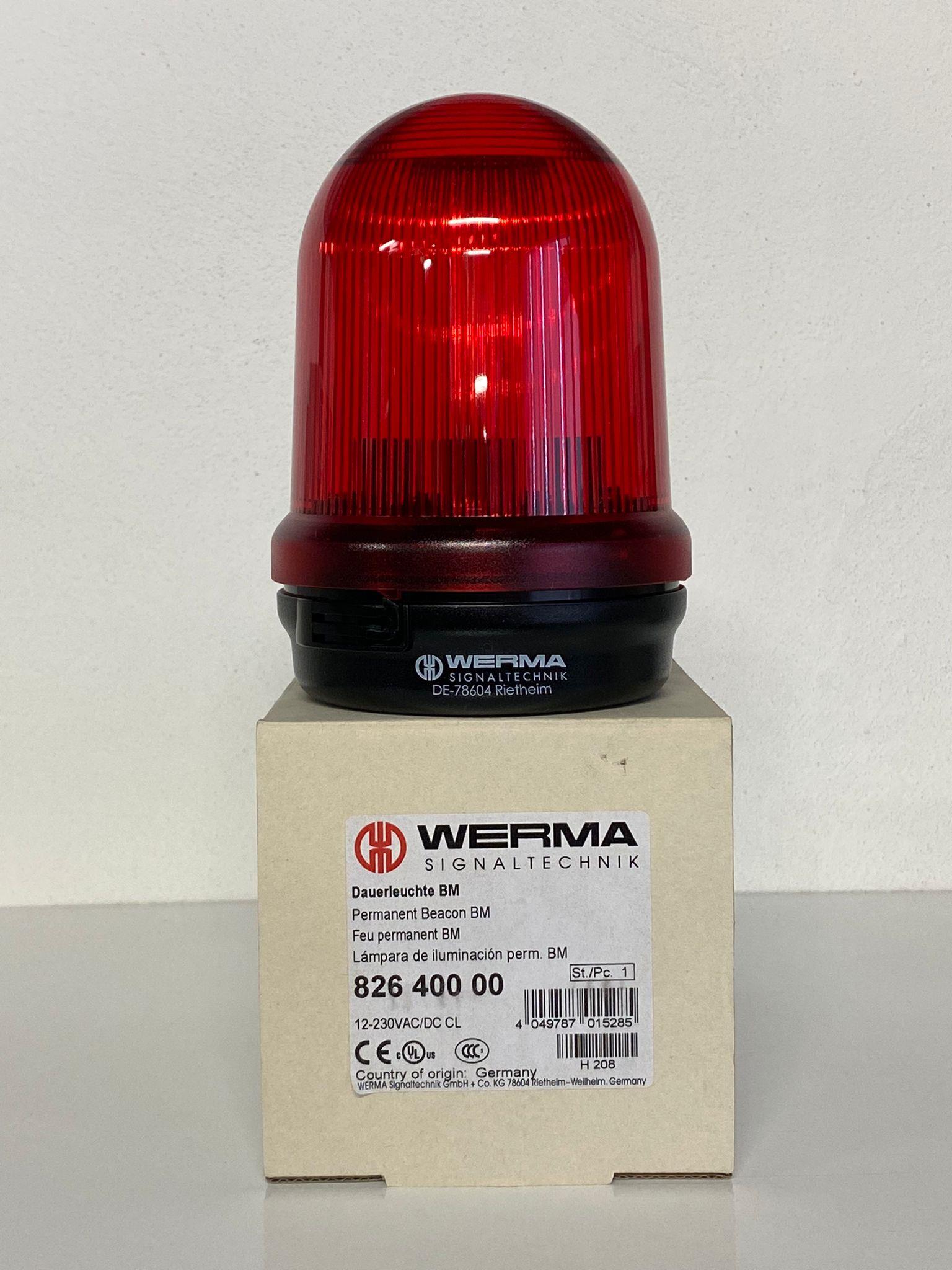 WERMA 12-240V İKAZ LAMBASI ŞEFFAF