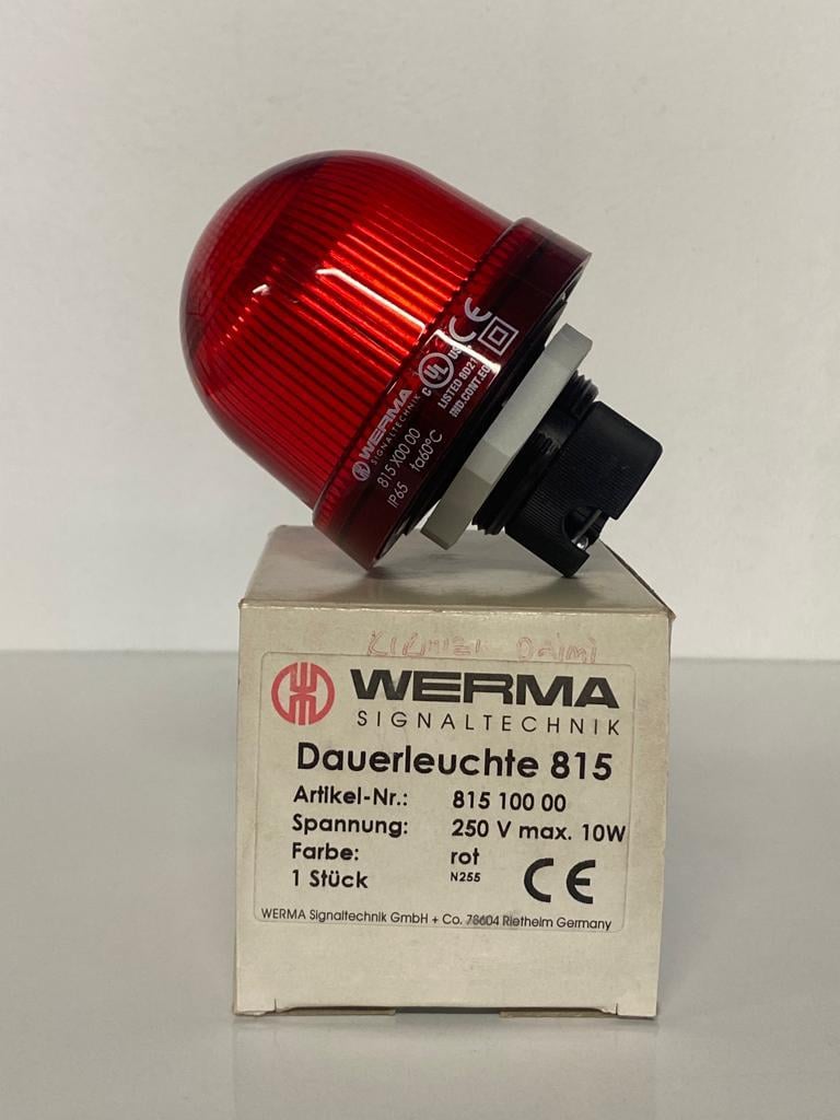 WERMA 12-250V İKAZ IŞIĞI KIRMIZI