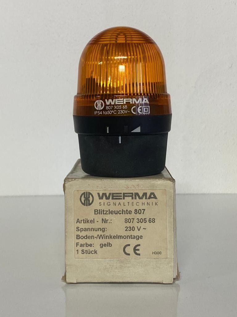 WERMA 230V FLAŞ IŞIĞI SARI