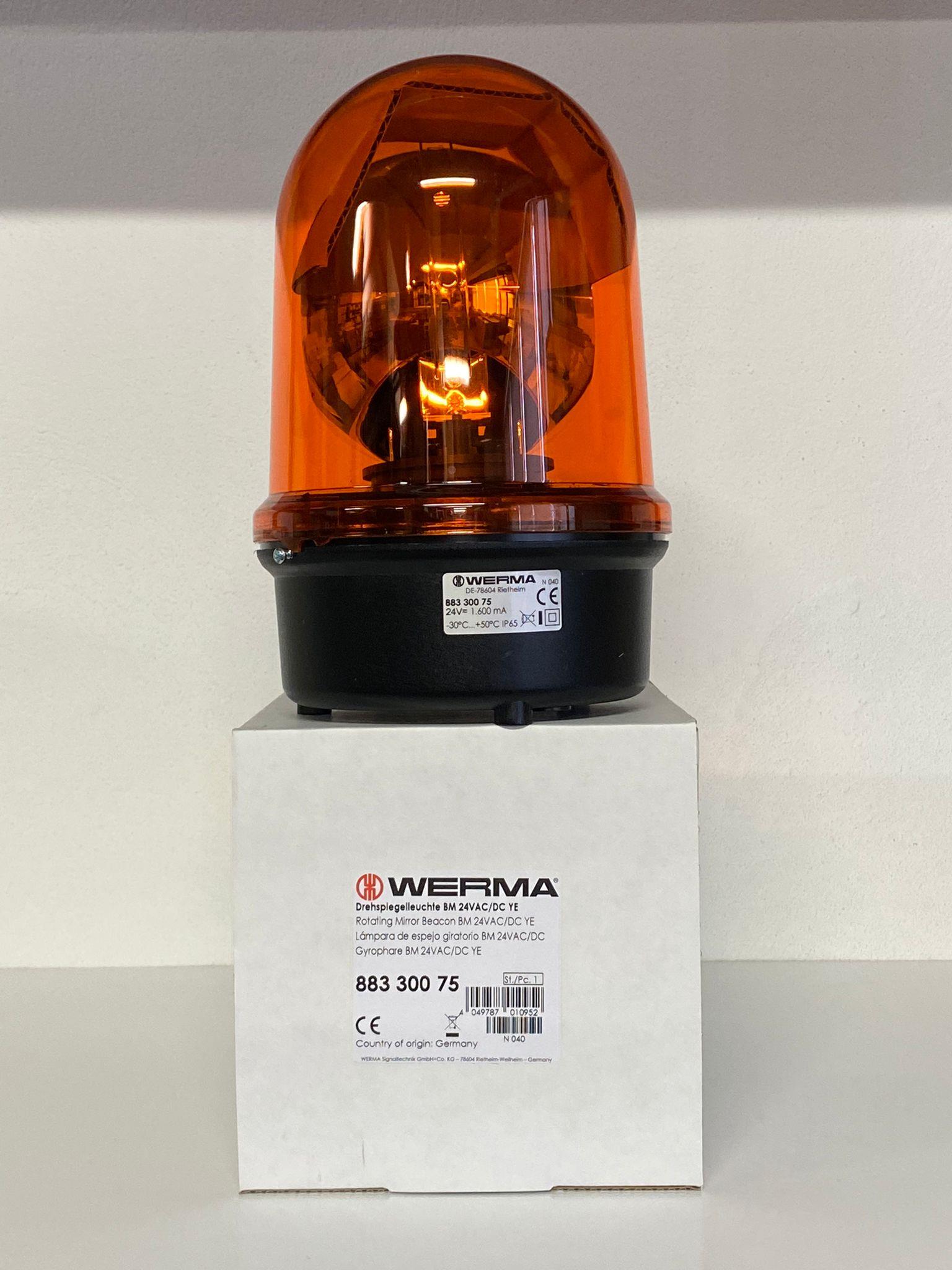 WERMA 24V DC DÖNER AYNALI LAMBA