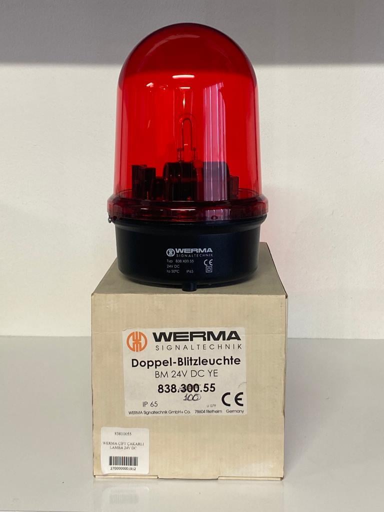 WERMA ÇİFT ÇAKARLI LAMBA 24V DC