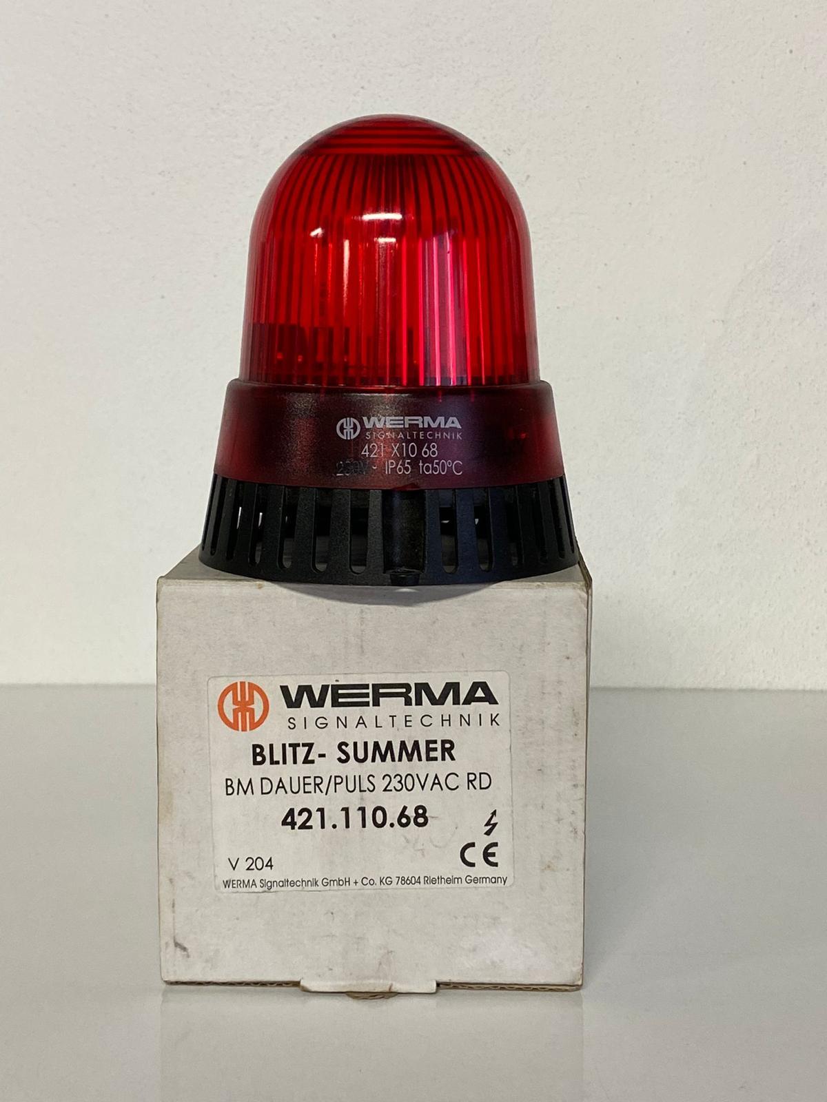 WERMA FLAŞ+BUZZER 230V AC