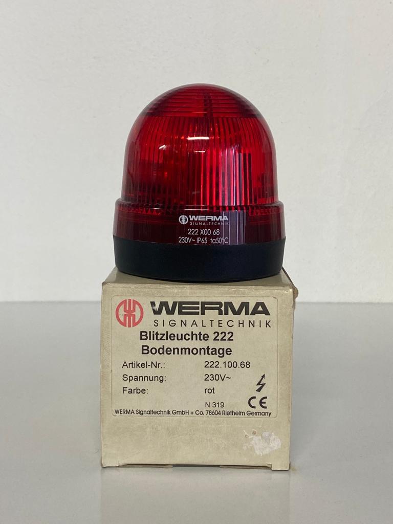WERMA FLASHING BEACON BM 230VAC RD