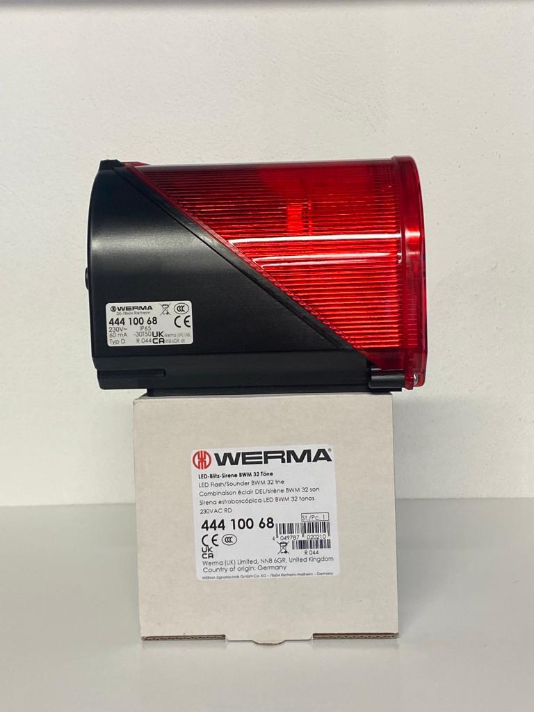 WERMA LED FLAŞ SOUNDER 32 TONE 230V AC