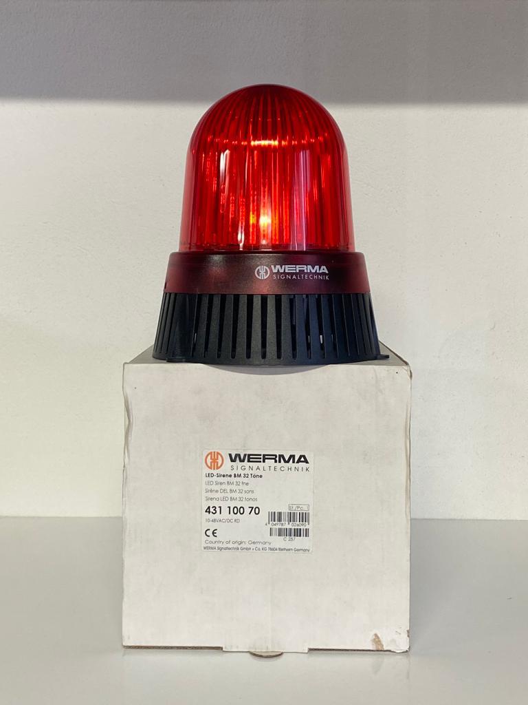 WERMA LED SİREN BM 32 TON 10-48VAC/DC RD