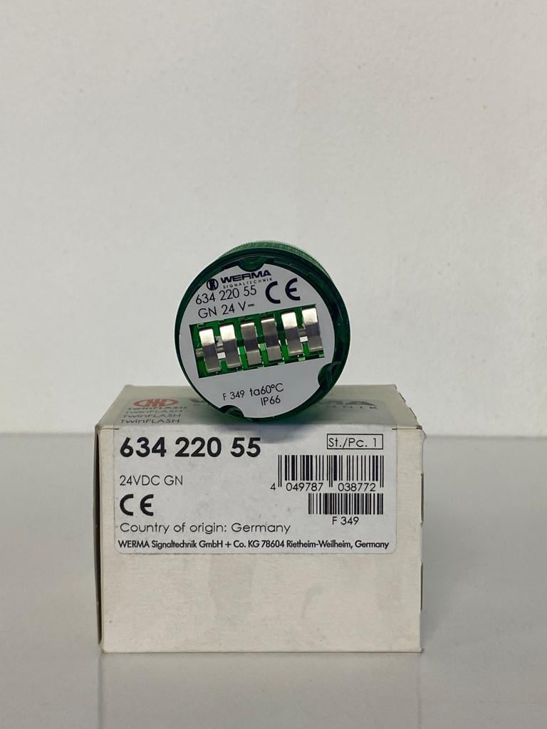 WERMA TWINFLASH 24VDC GN