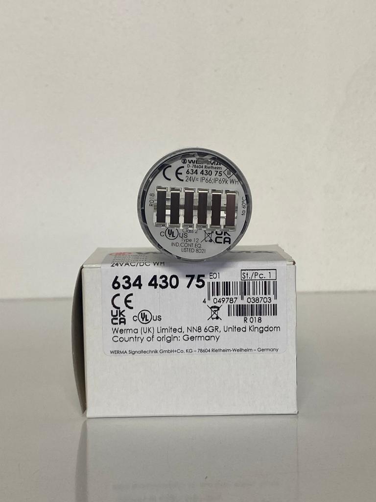 WERMA TWINLIGHT CL 24VAC/DC WH